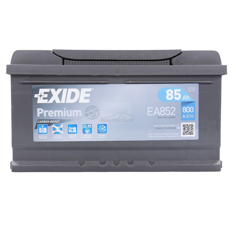 Exide EA852 - Premium Carbon Boost Starterbatterie 12V / 85Ah / 800A, 96,50  €