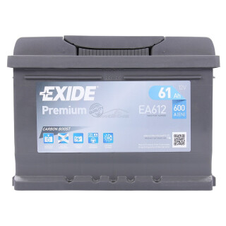 Exide EA612 Premium Carbon Boost Starterbatterie 12 V 61 Ah 600 A (EN)