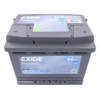 Exide EA640 Premium Carbon Boost Starterbatterie 12 V 64 Ah 640 A (EN)